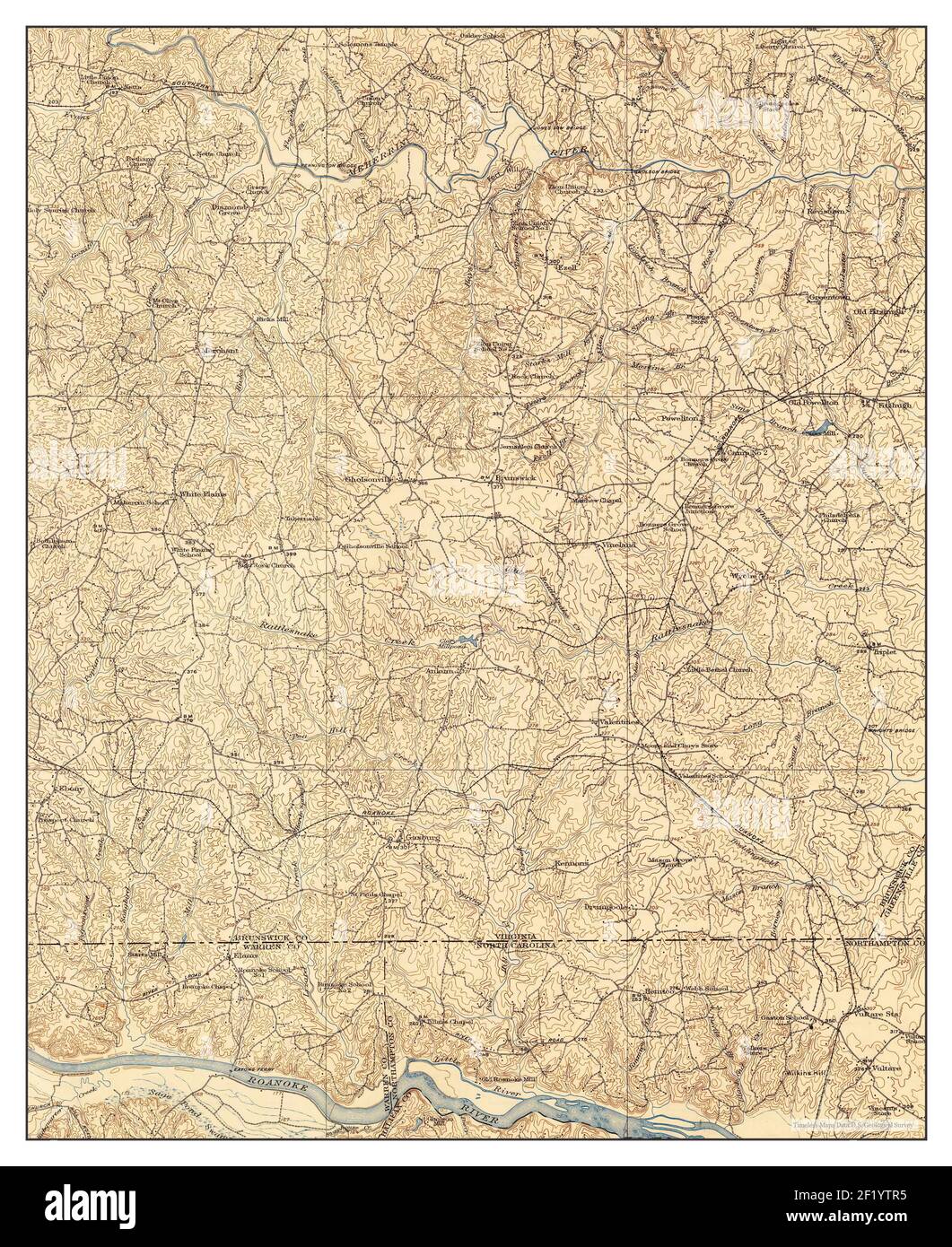 White Plains, Virginia, map 1920, 162500, United States of America by