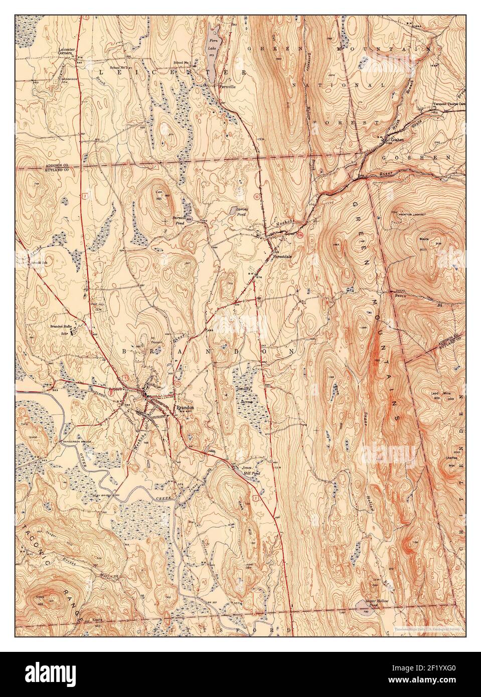 Brandon map Cut Out Stock Images & Pictures Alamy