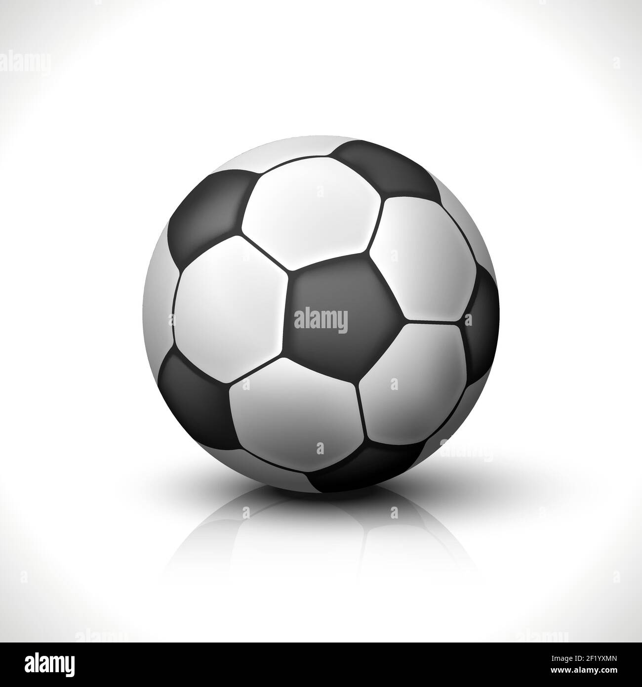 Soccer Ball isolated on white. Vector Illustration. EPS10 opacity Stock ...