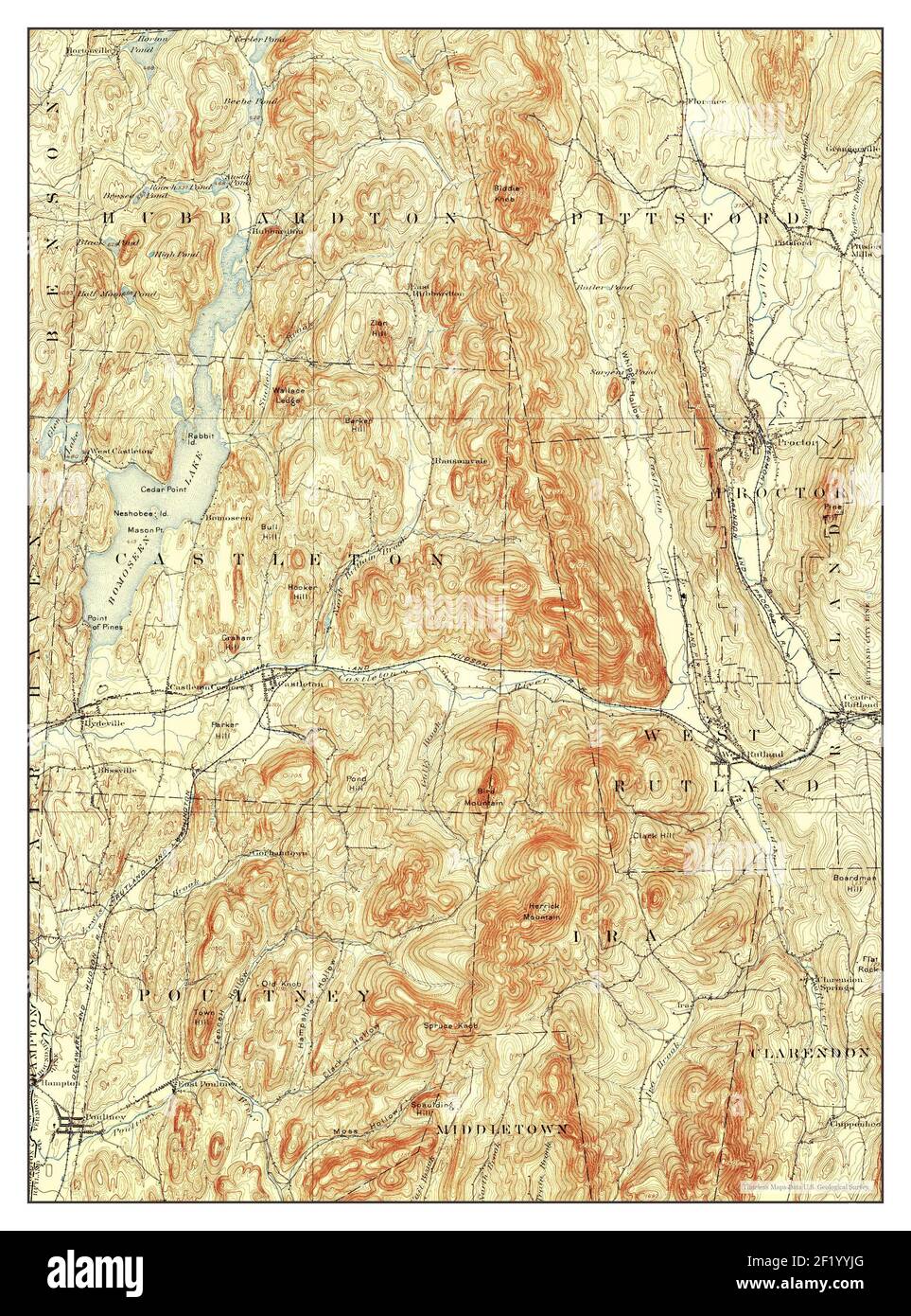 Castleton, Vermont, map 1897, 162500, United States of America by Timeless Maps, data U.S