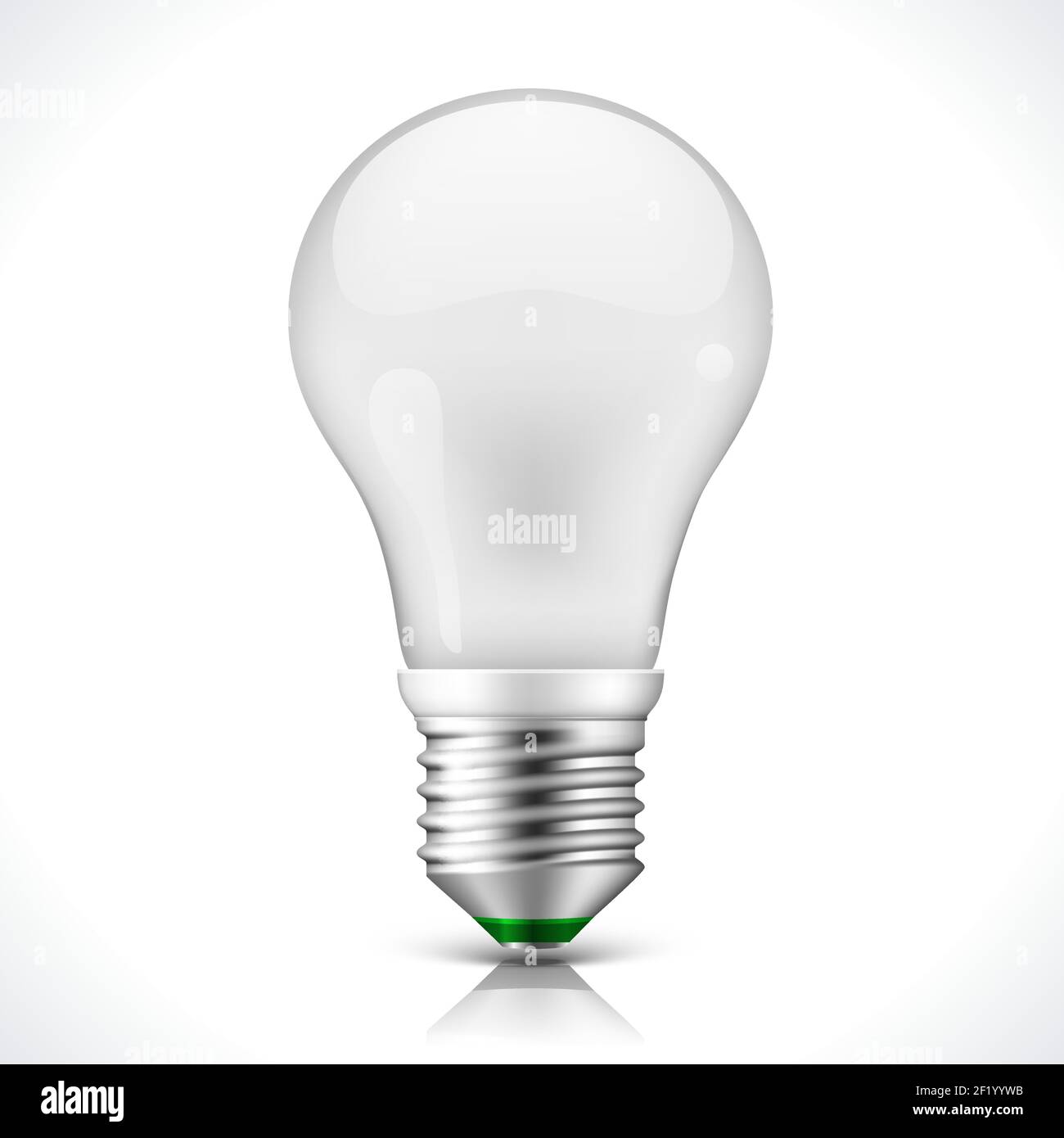 Vector Energy saving lamp Illustration isolated on white background ...