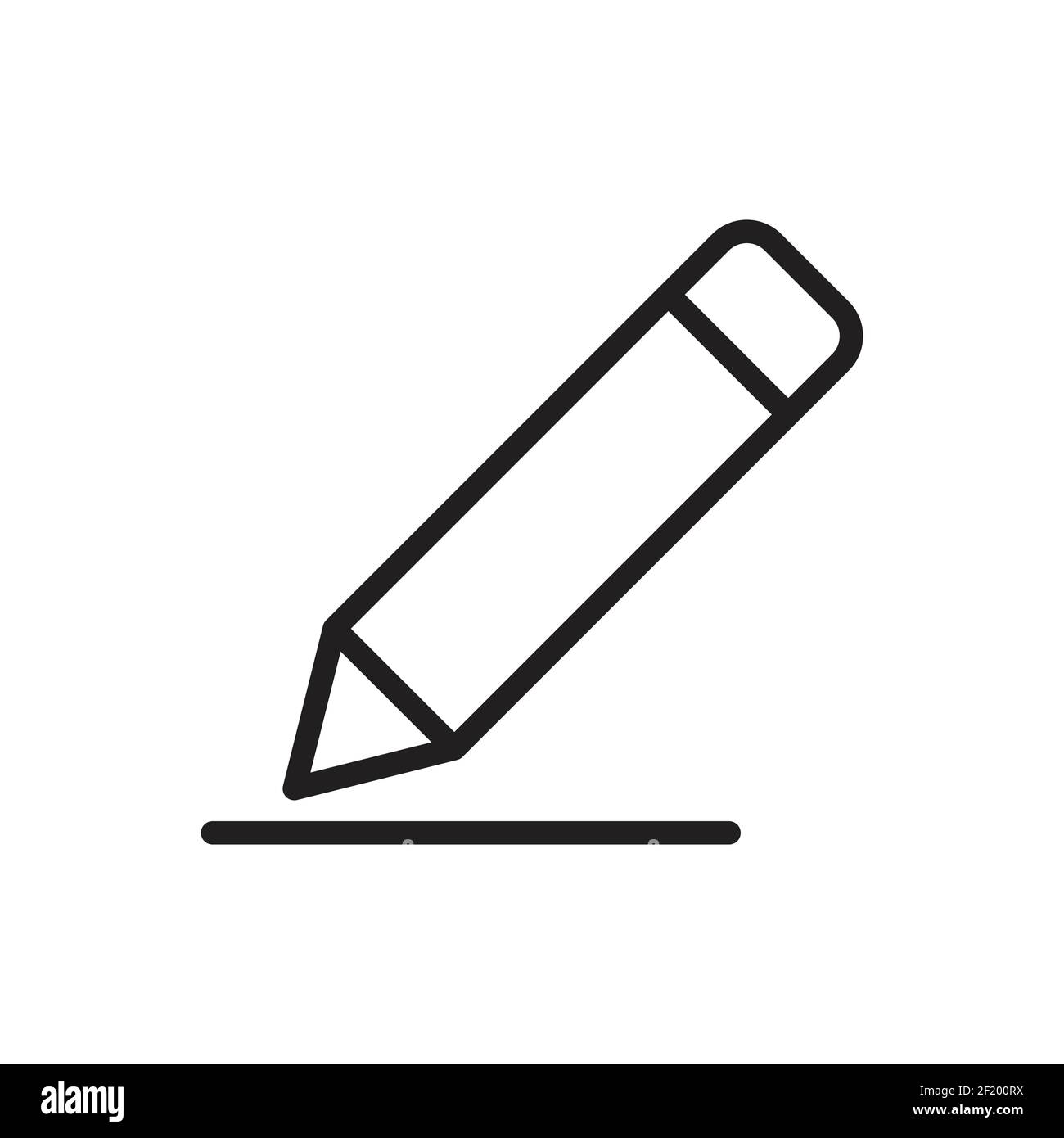 Pencil outline icon vector for graphic design, logo, web site, social  media, mobile app, ui illustration Stock Vector Image & Art - Alamy