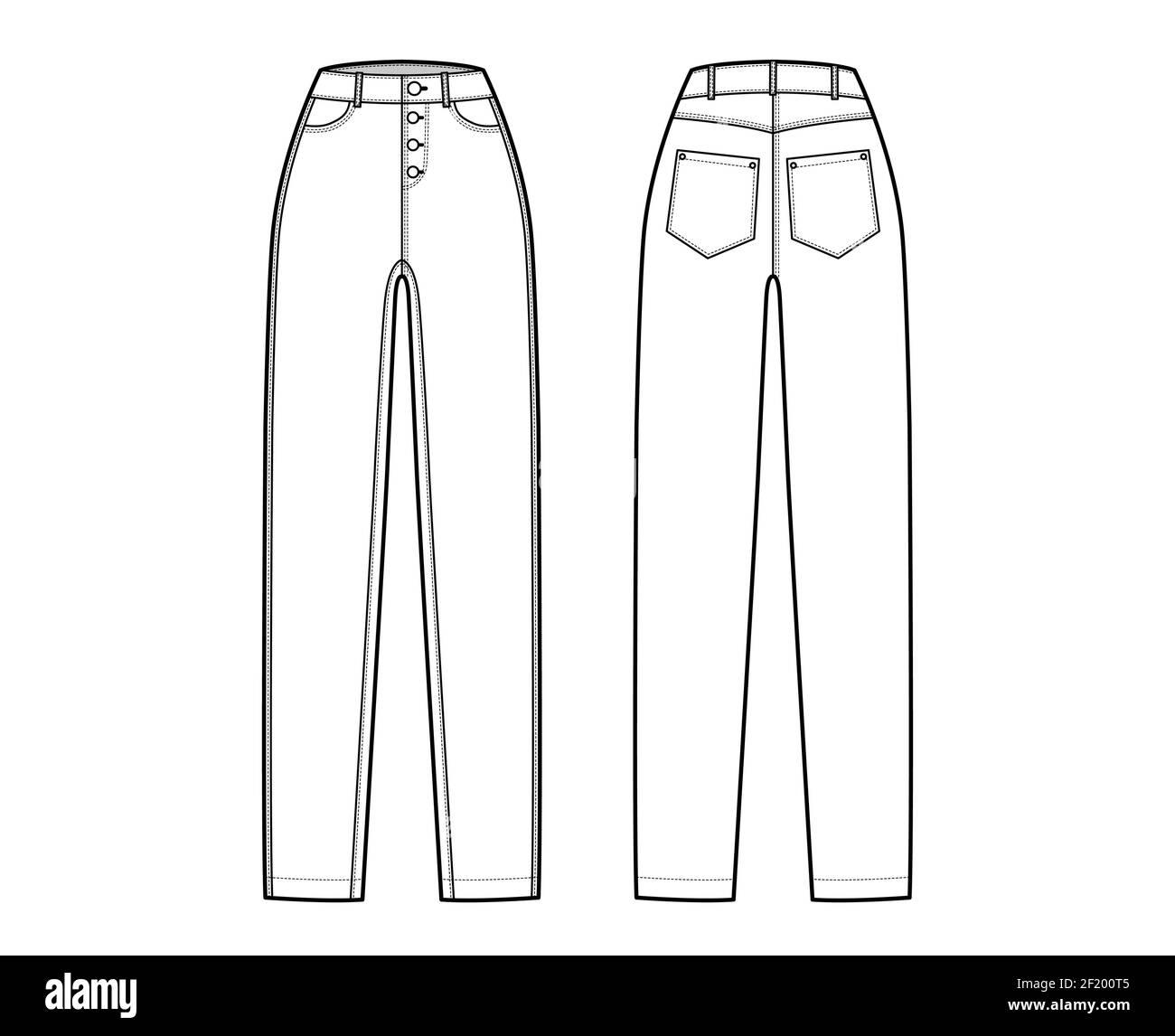 tapered bottom jeans