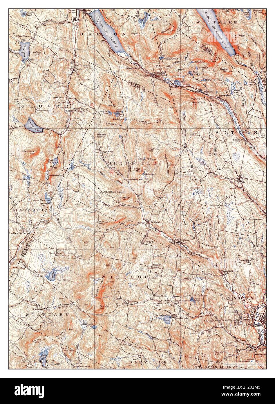 Map of lyndonville hires stock photography and images Alamy