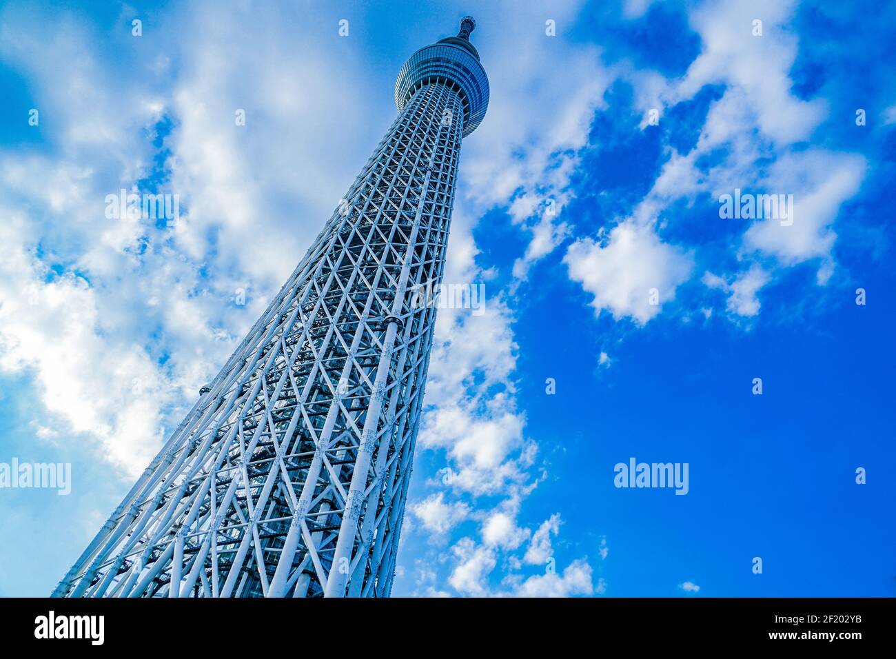 Sky of Tokyo Sky Tree and fine weather Stock Photo