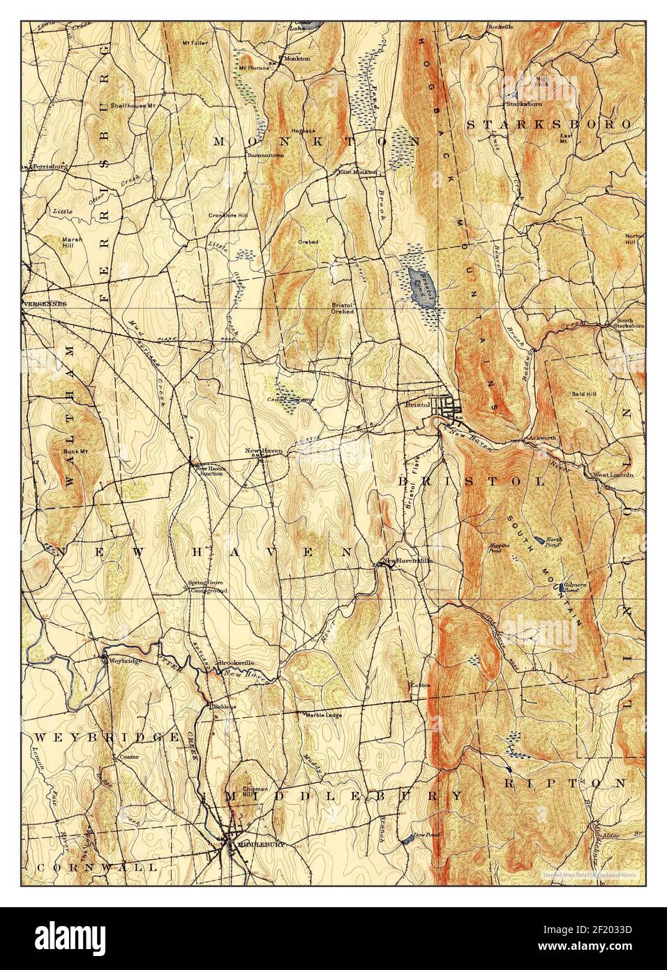 Map of middlebury hires stock photography and images Alamy