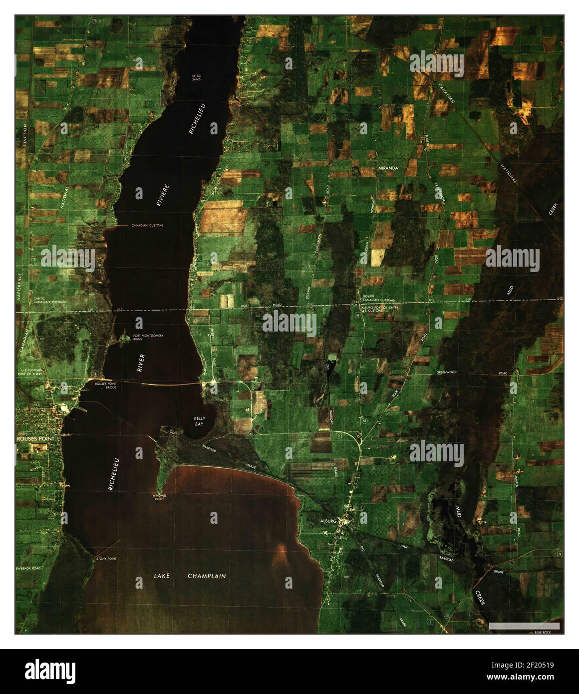 Rouses Point Port Of Entry, Vermont, map 1977, 125000, United States