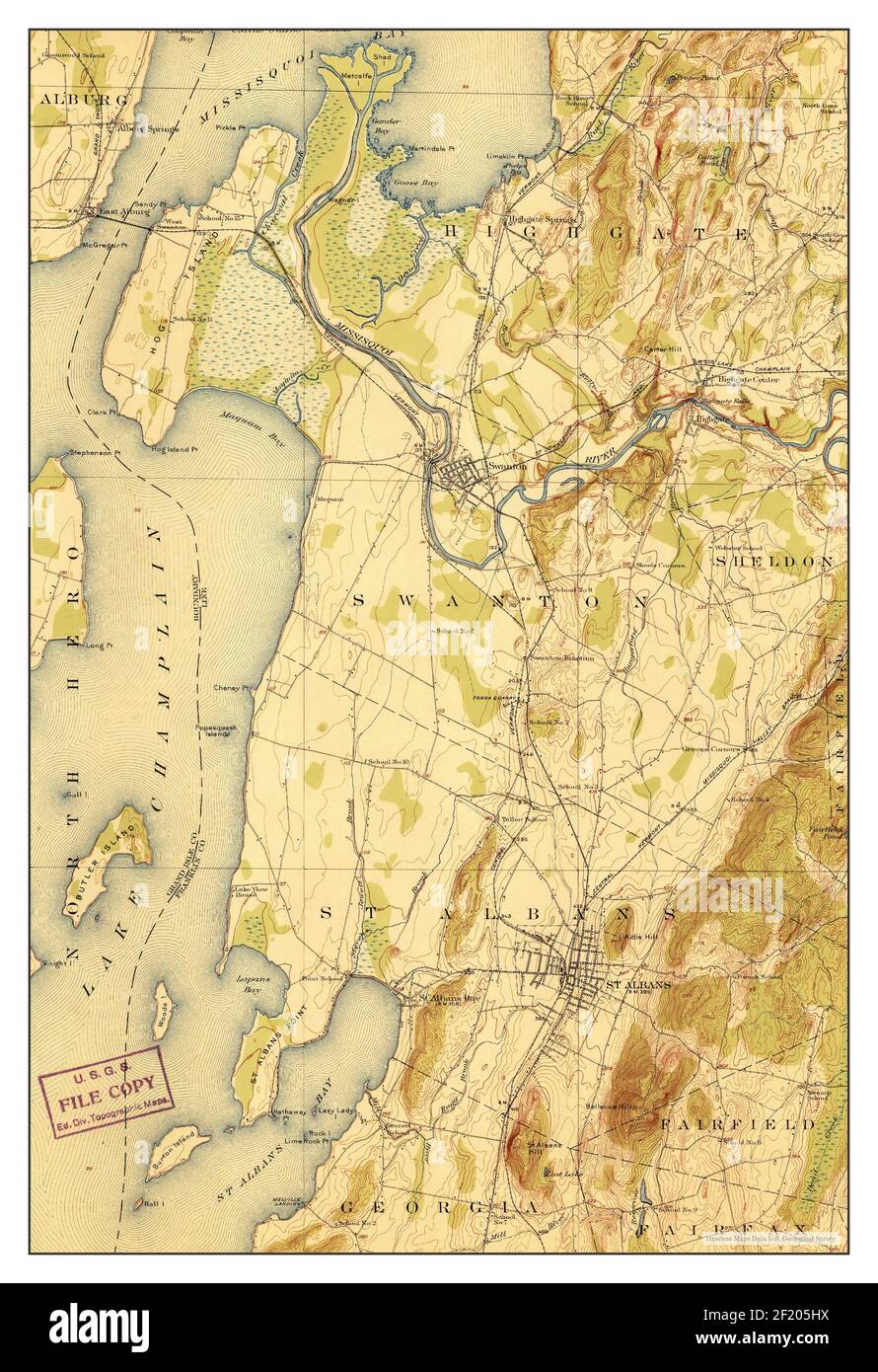 St Albans Vt Map St Albans, Vermont, Map 1916, 1:62500, United States Of America By Timeless  Maps, Data U.s. Geological Survey Stock Photo - Alamy