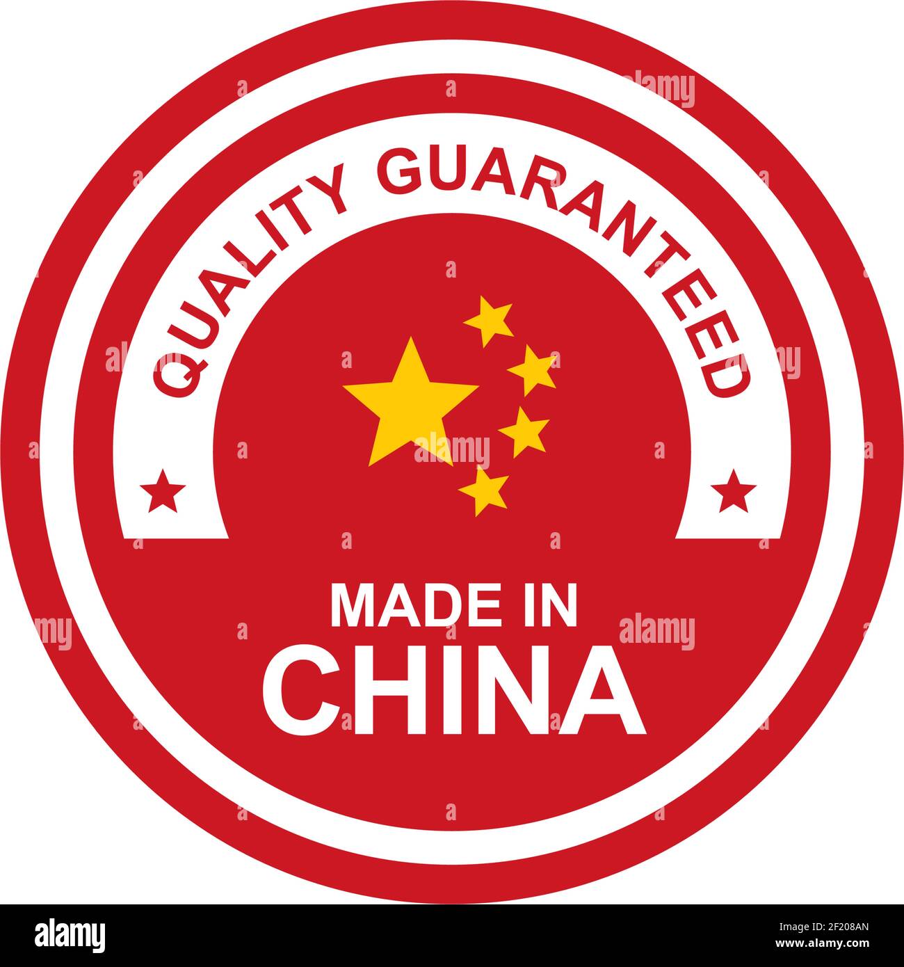 Label Of Made In China Product Logo Design Template Stock Vector Image Art Alamy