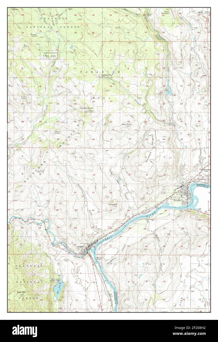 Map of brewster washington hires stock photography and images Alamy
