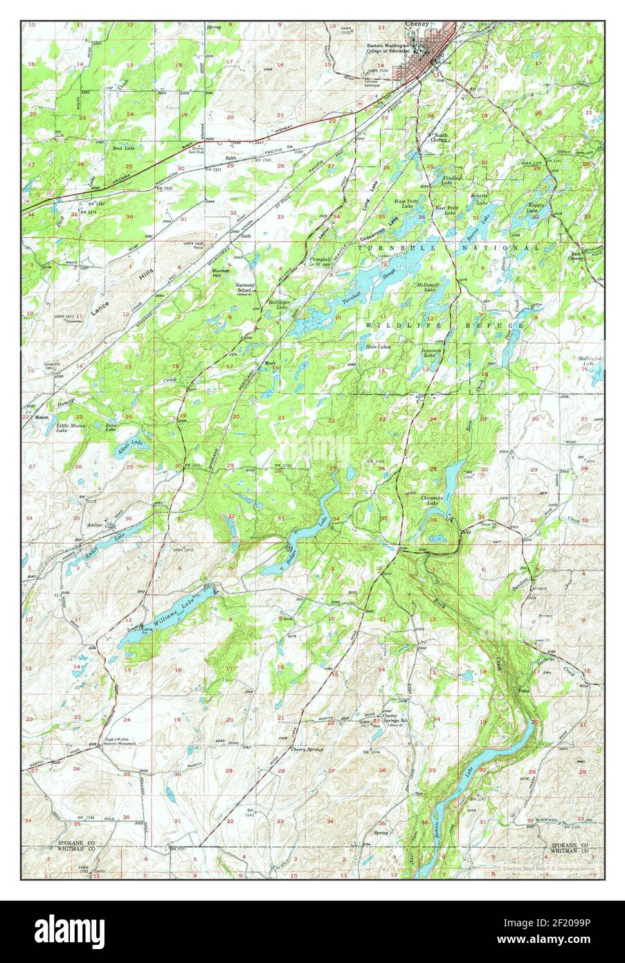Cheney washington map hires stock photography and images Alamy