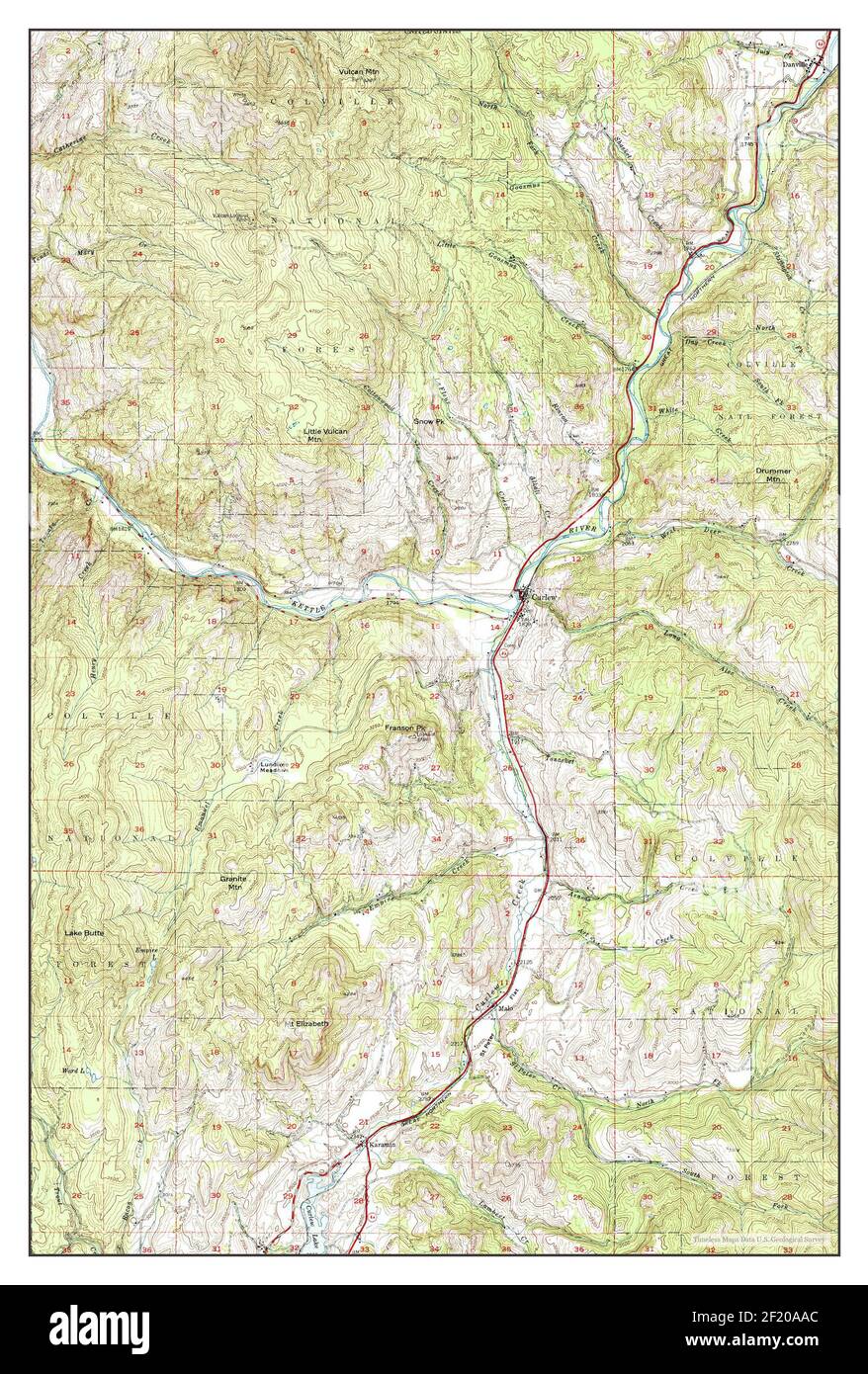 Curlew, Washington, map 1948, 162500, United States of America by