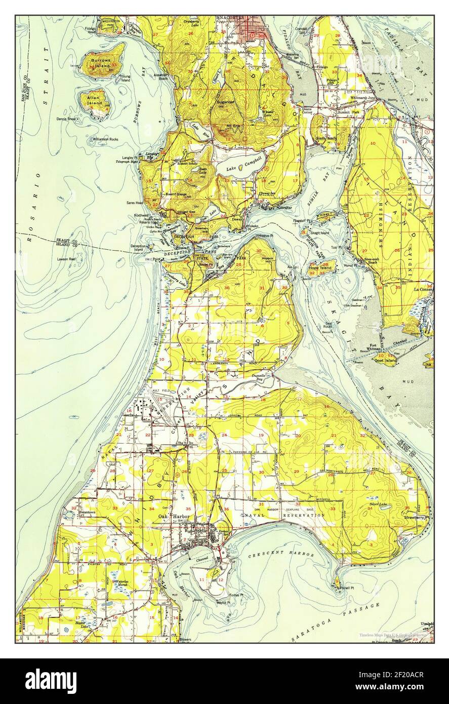 Deception Pass Washington map - Deception Pass Washington Map 1951 162500 United States Of America By Timeless Maps Data Us Geological Survey 2F20ACR