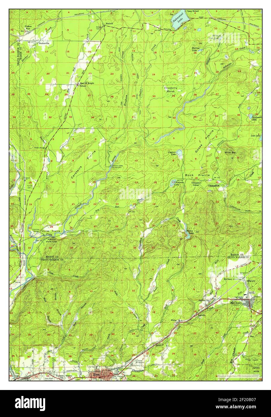 Elma, Washington, map 1953, 1:62500, United States of America by 