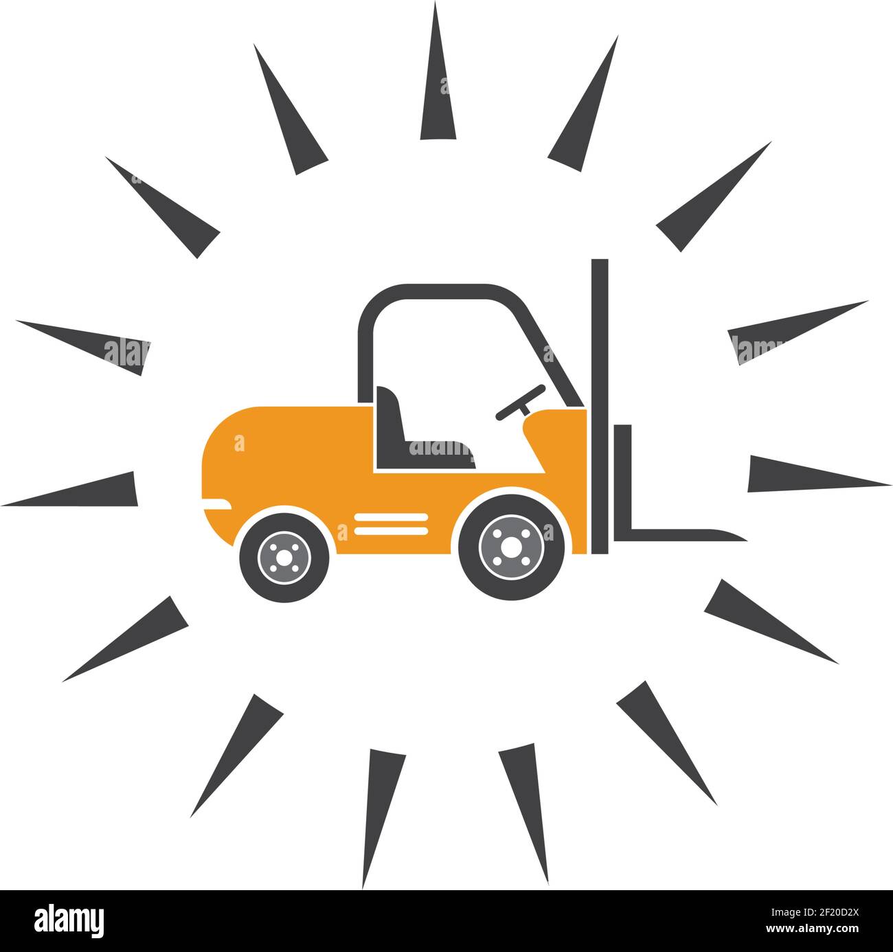 forklift icon vector illustration design template Stock Vector Image