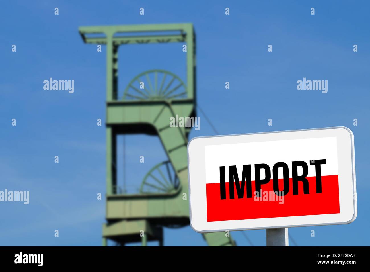 A mine and coal importer Poland Stock Photo