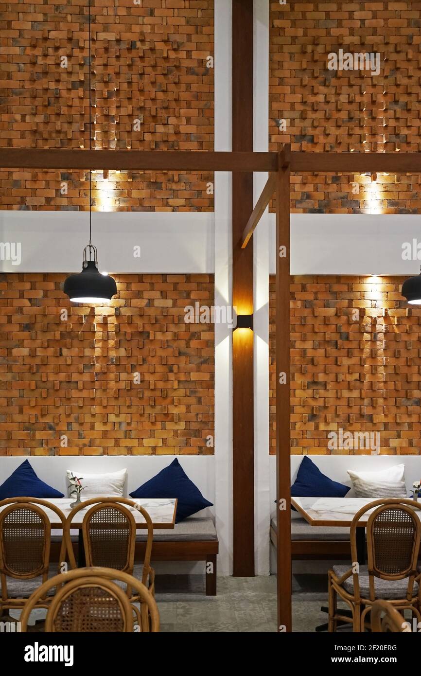 Interior dining space design and architecture of bar and restaurant