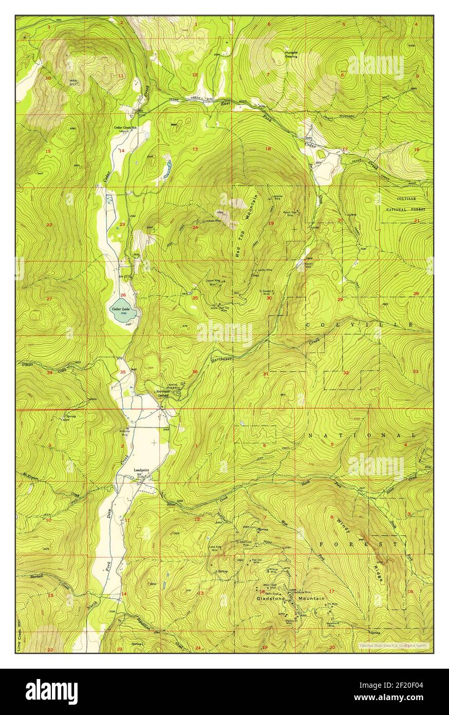Leadpoint, Washington, map 1952, 1:24000, United States of America by Timeless Maps, data U.S. Geological Survey Stock Photo