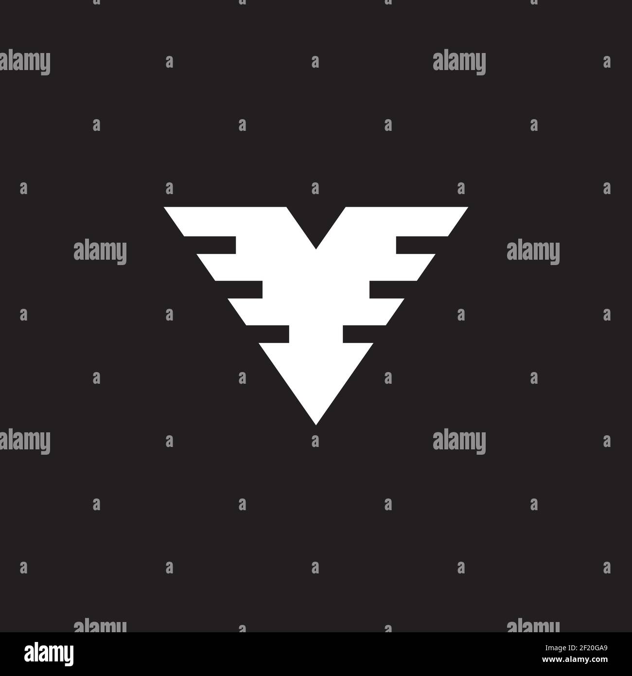 Triangle eagle logo design vector template Stock Vector Image & Art - Alamy