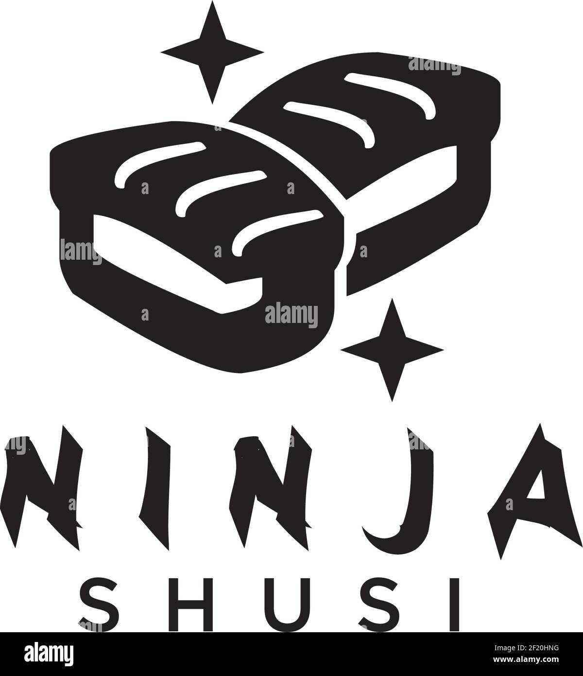 Sushi restaurant logo design vector template Stock Vector