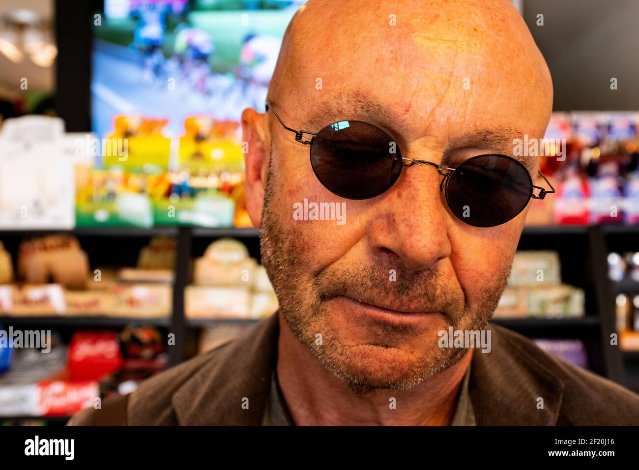 Netherlands Balding Man With Sunglasses High Resolution Stock Photography  and Images - Alamy