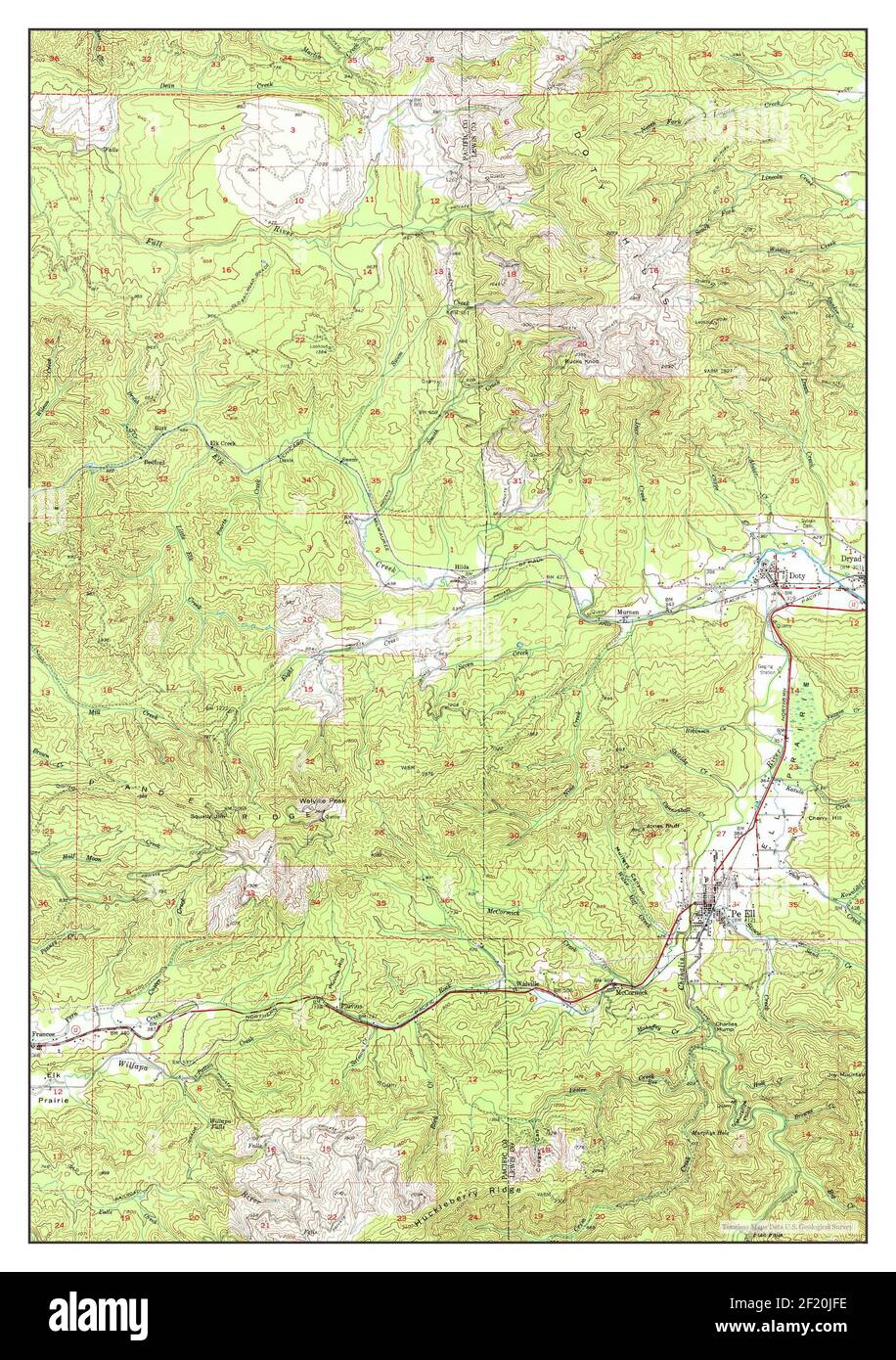 Pe ell washington map hires stock photography and images Alamy