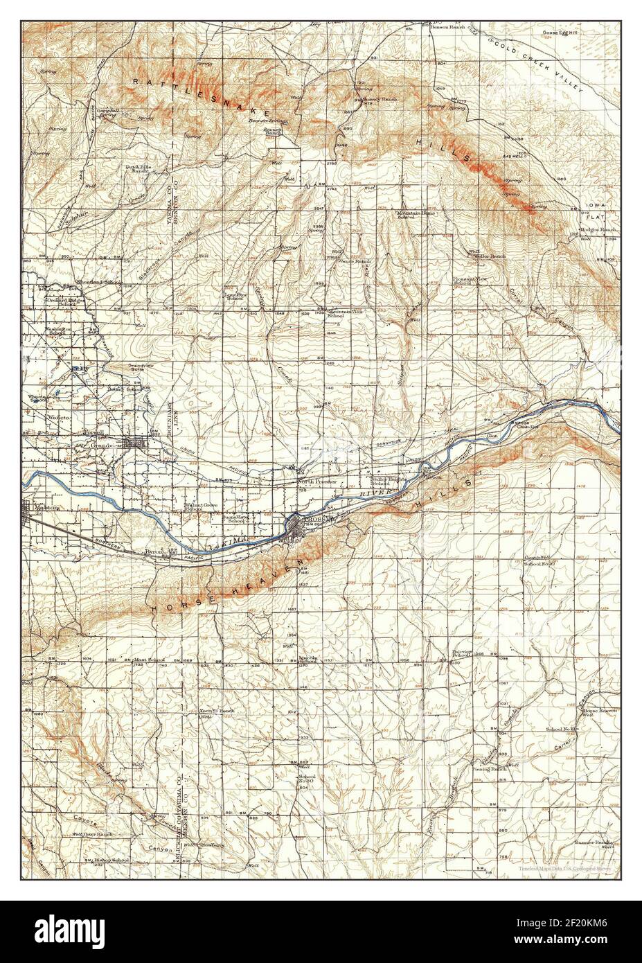 Map of prosser hires stock photography and images Alamy