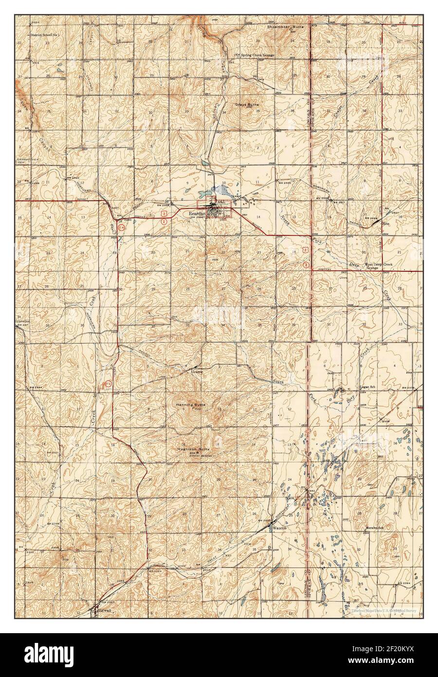 Map of reardan hires stock photography and images Alamy