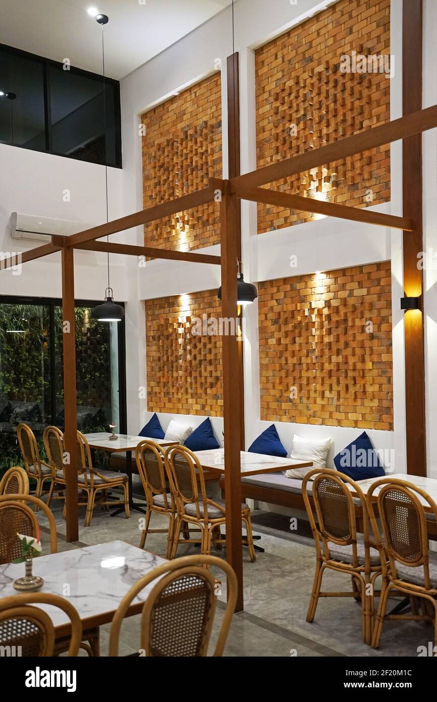 Interior dining space design and architecture of bar and restaurant