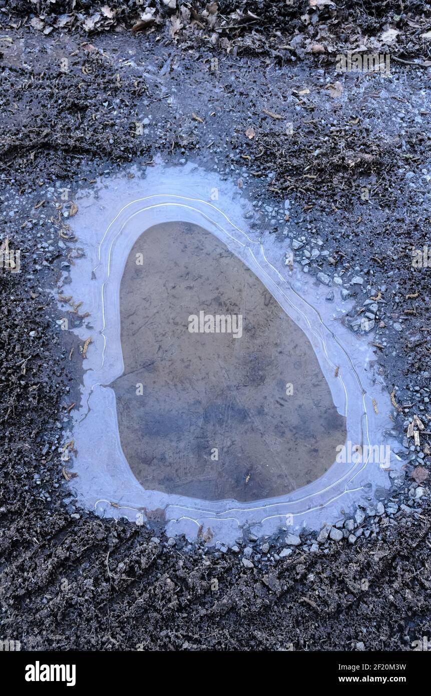 Puddle on the ground hi-res stock photography and images - Alamy