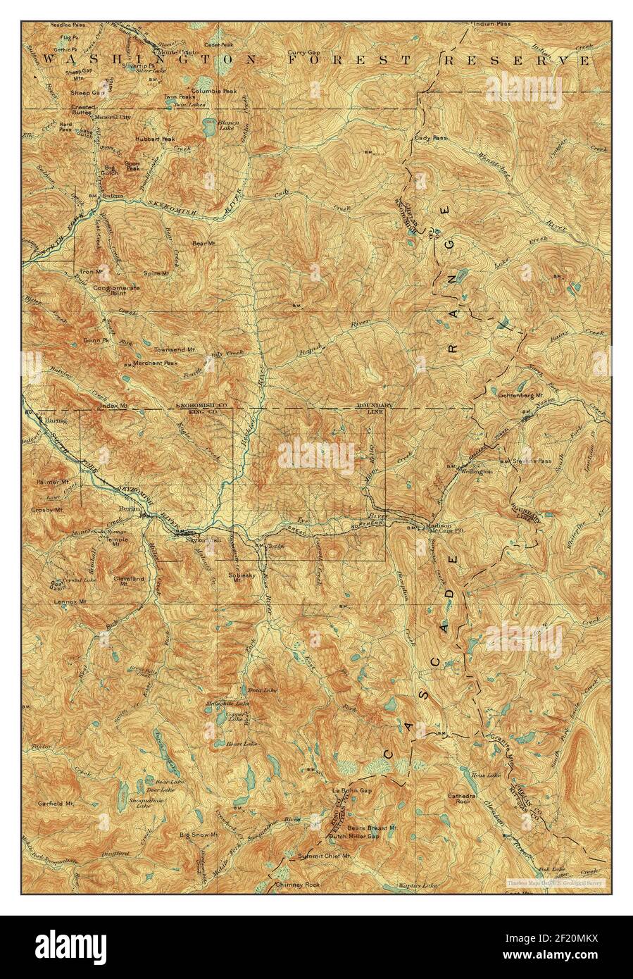 Skykomish, Washington, map 1905, 1125000, United States of America by Timeless Maps, data U.S