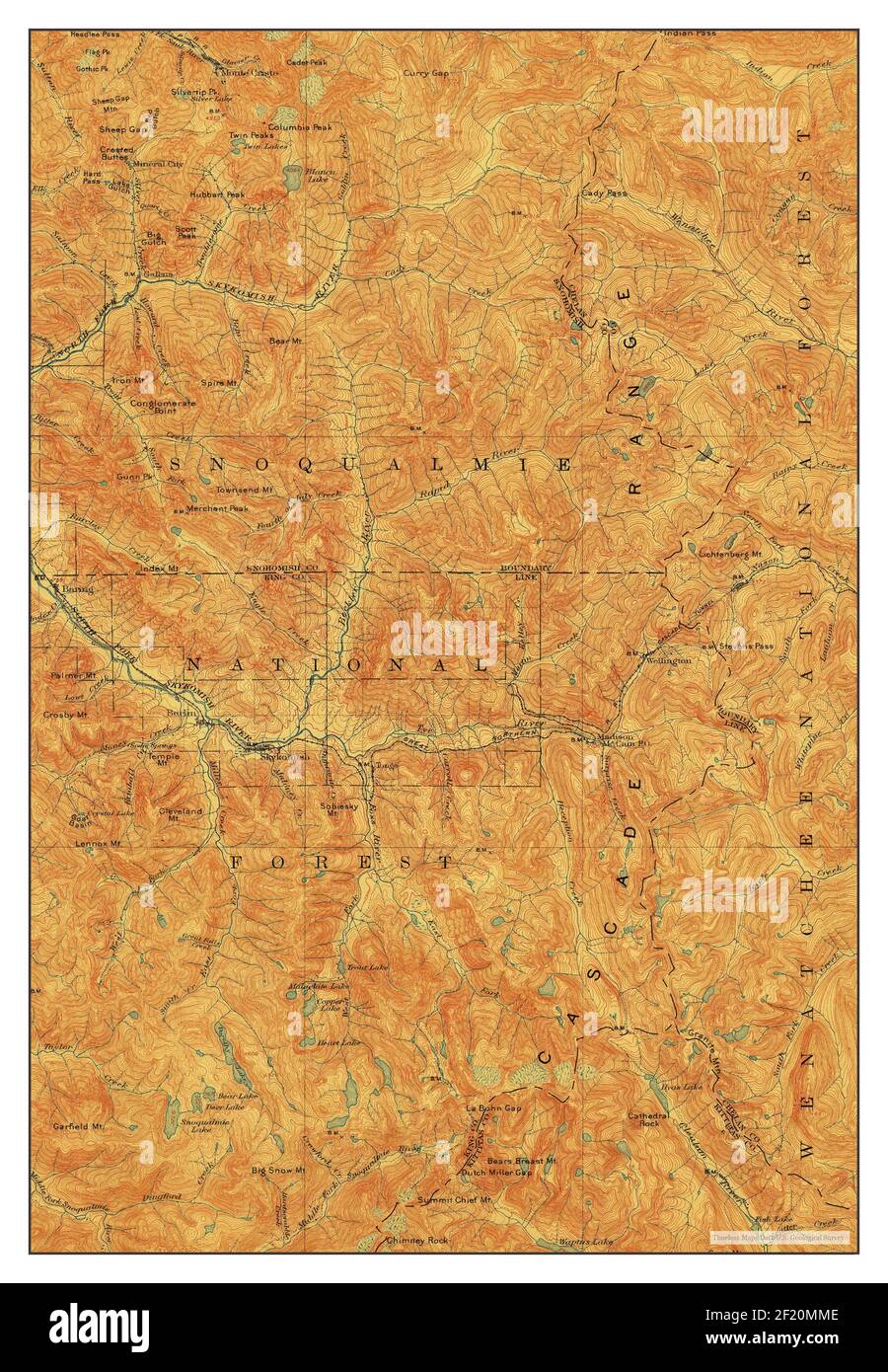 Skykomish, Washington, map 1905, 1125000, United States of America by Timeless Maps, data U.S