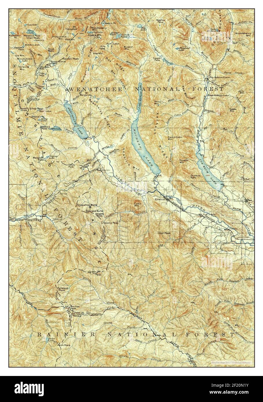 Snoqualmie Washington Map 1903 1125000 United States Of America By