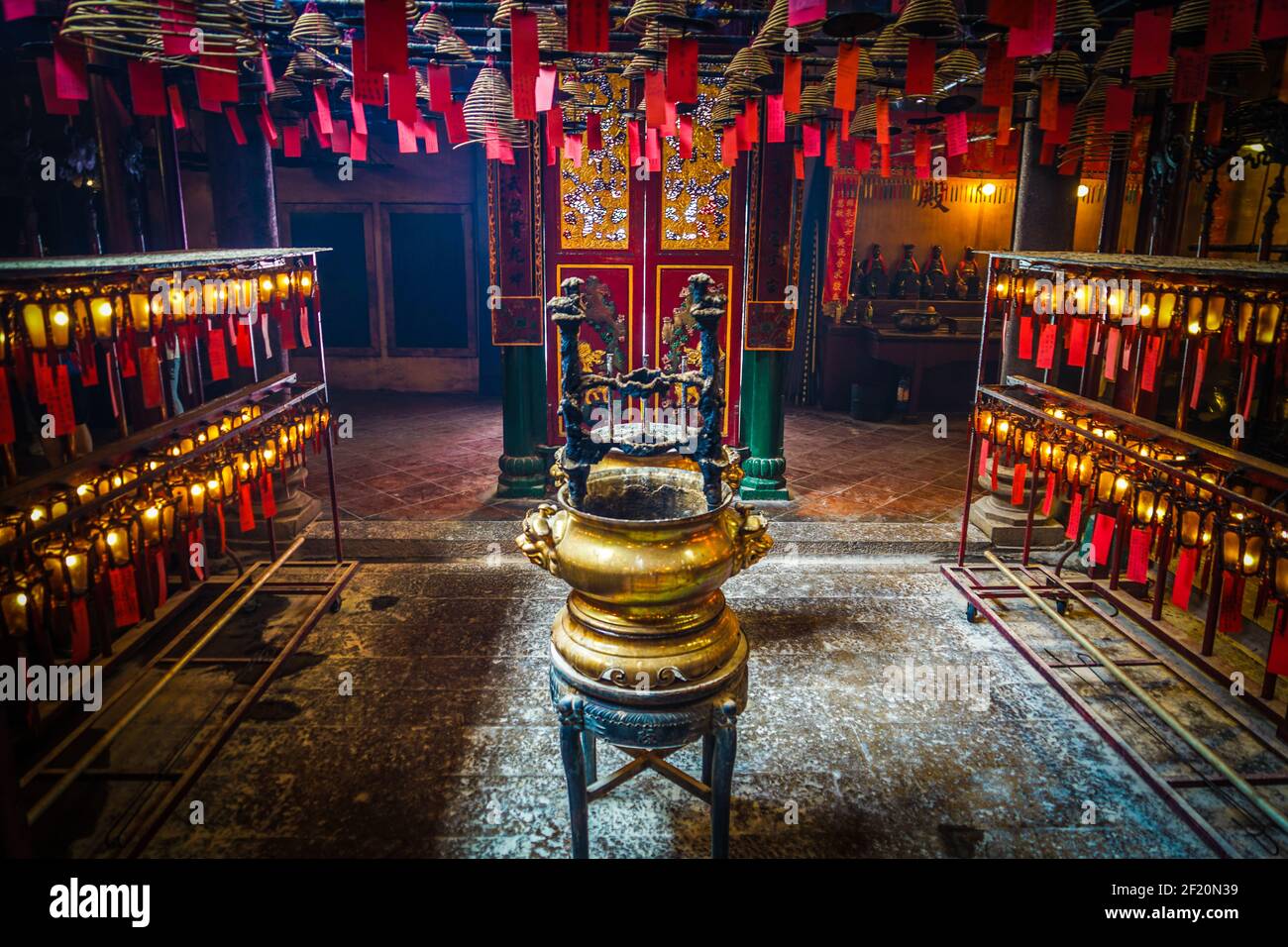 Hong Kong Man Mo Temple Stock Photo