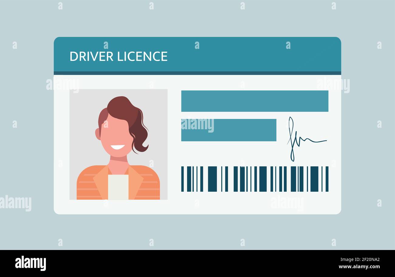 Driver license card Stock Vector Images Alamy