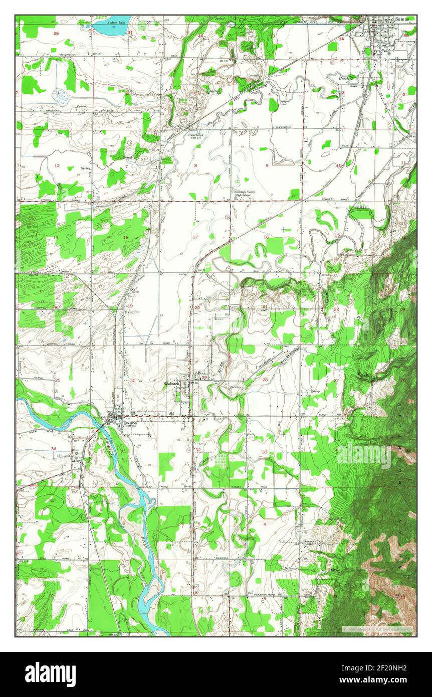 Sumas, Washington, map 1952, 1:24000, United States of America by 