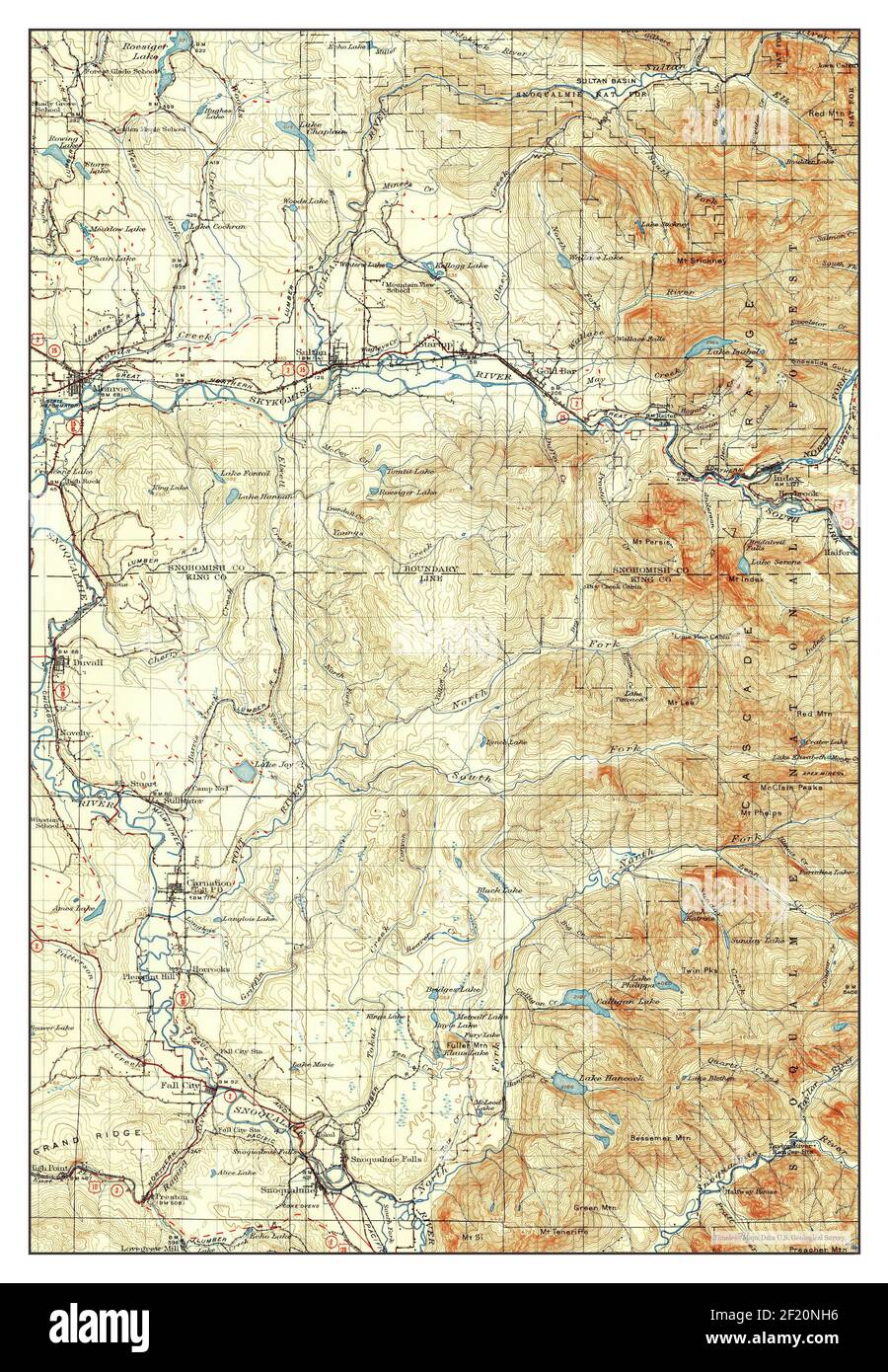 Sultan, Washington, map 1921, 1125000, United States of America by