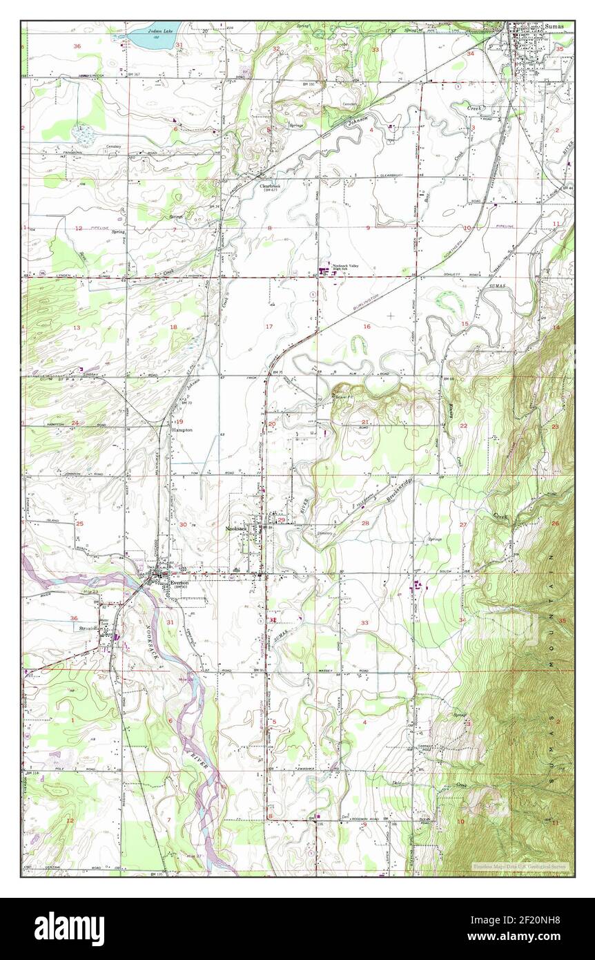 Sumas, Washington, map 1952, 1:24000, United States of America by 