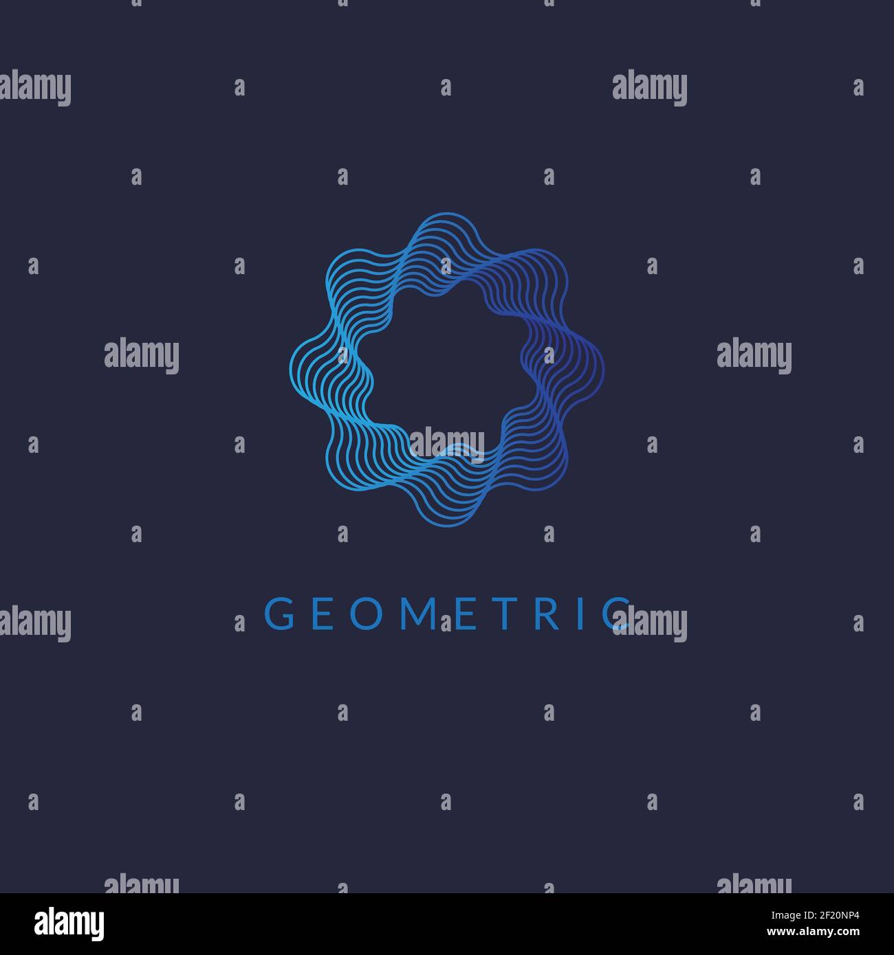 Geometric line art minimal logo design, gradient shapes and abstract ...