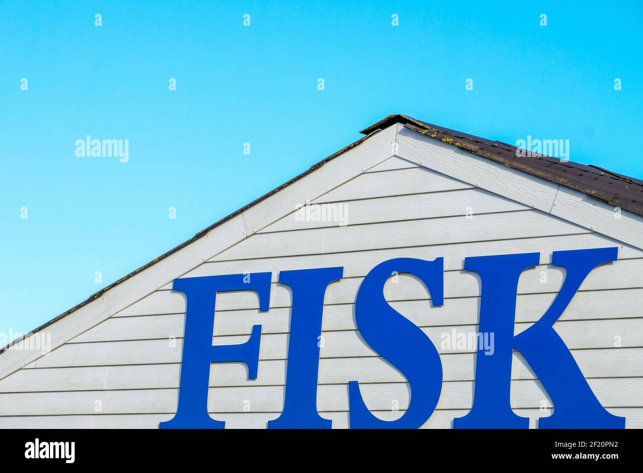 Fischer sales house in Denmark Stock Photo