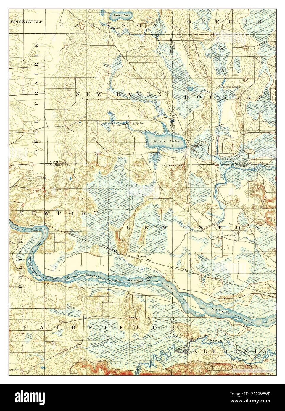 Briggsville, Wisconsin, map 1902, 162500, United States of America by