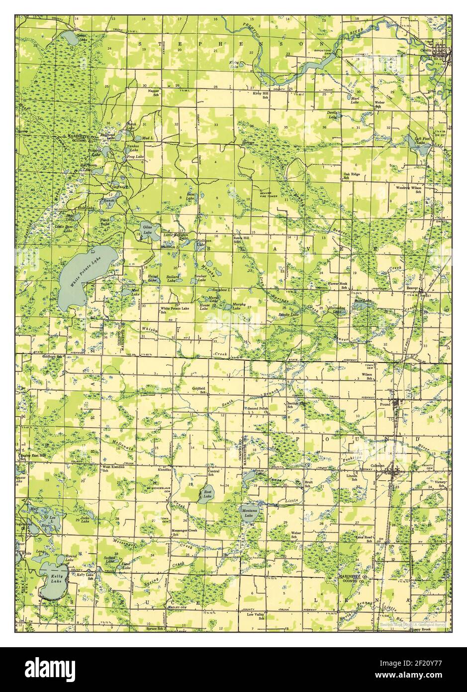 Map of coleman hires stock photography and images Alamy