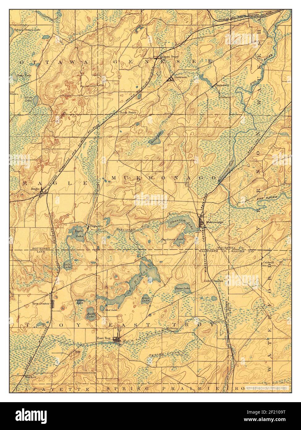 Eagle, Wisconsin, map 1897, 162500, United States of America by