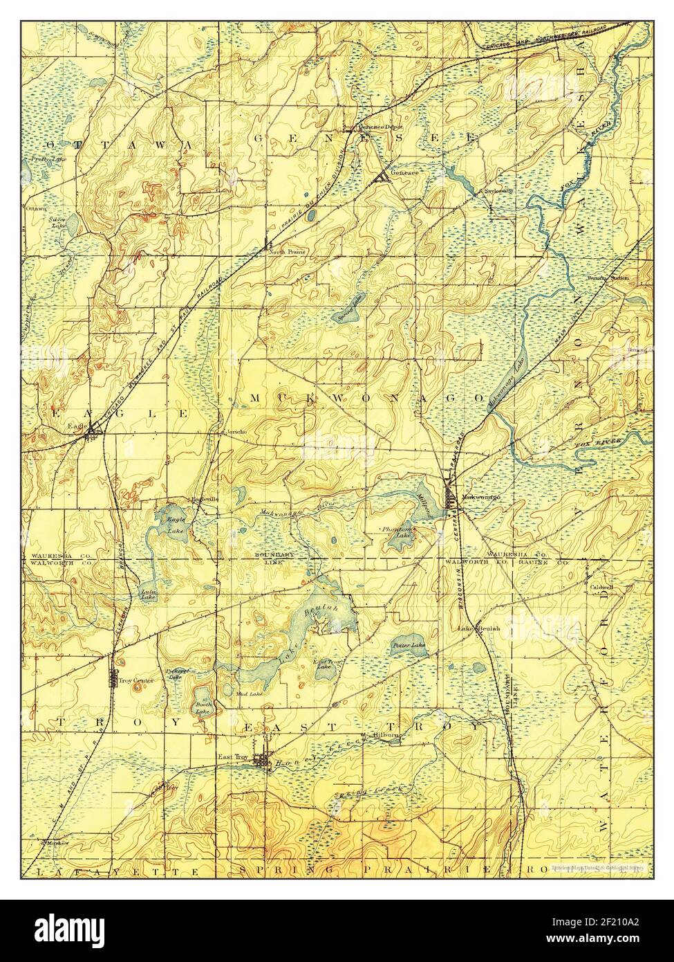 Eagle wisconsin map hires stock photography and images Alamy