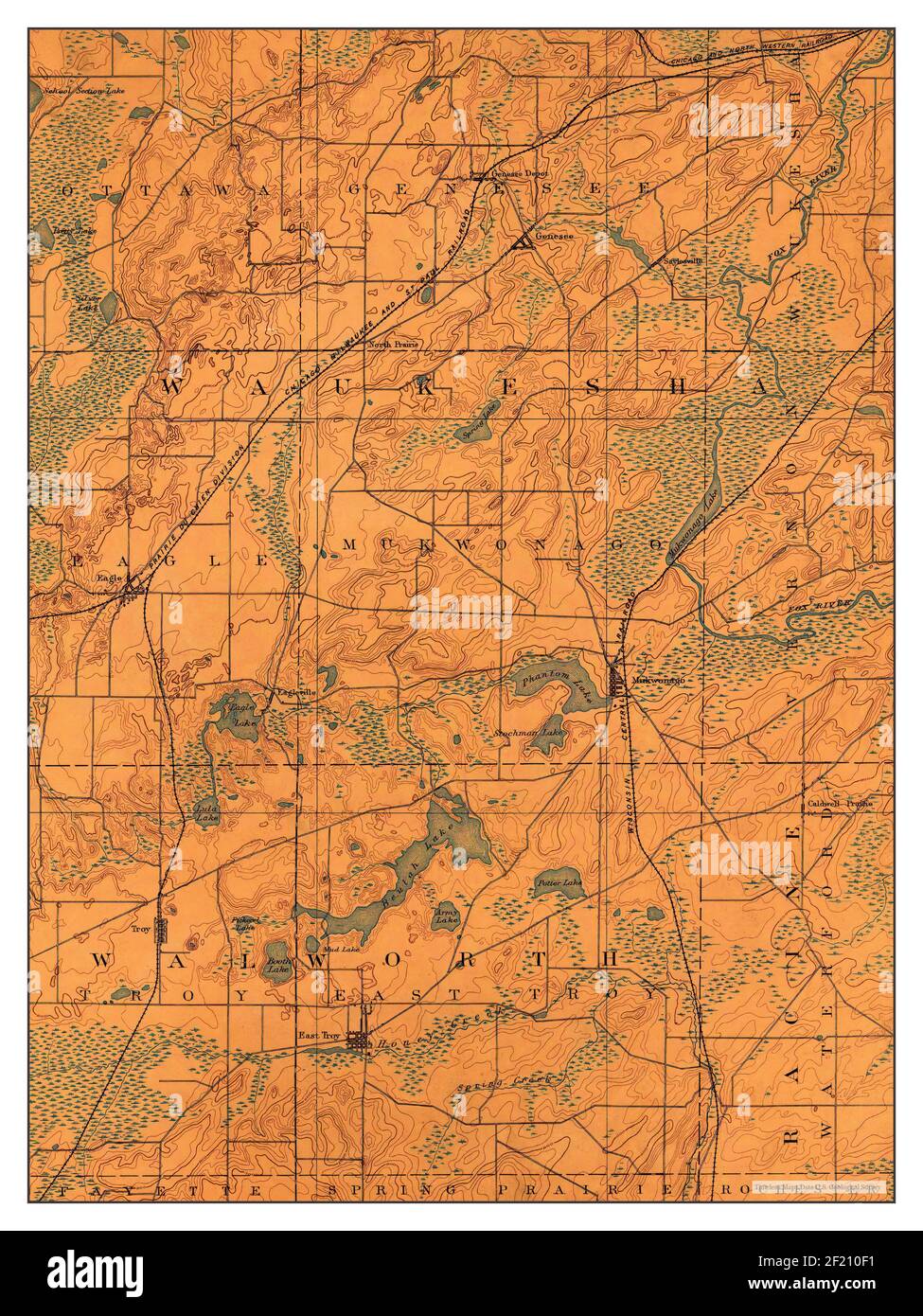 Map of eagle wisconsin hires stock photography and images Alamy