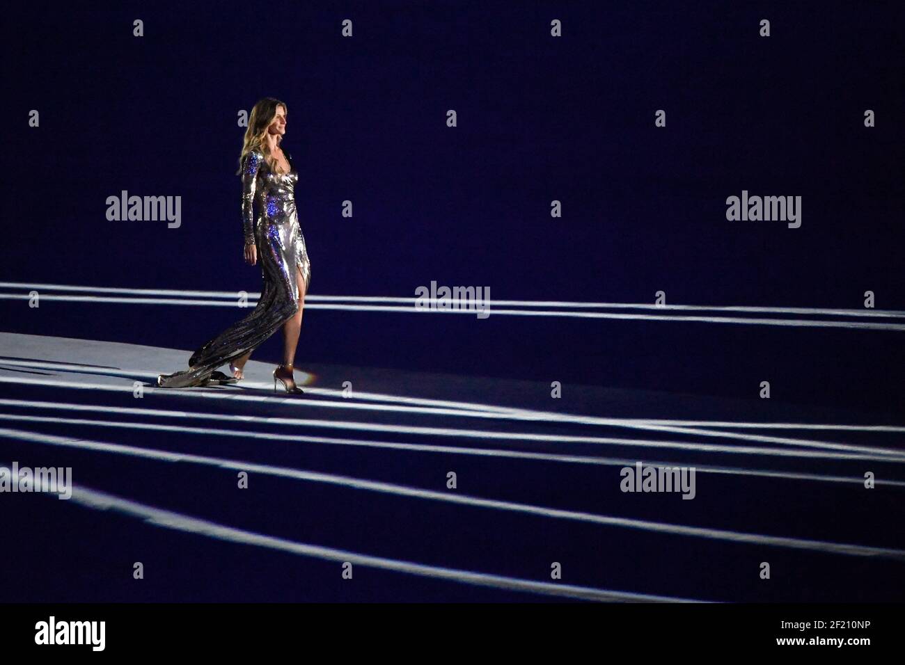 Brazilian model Gisele Bundchen during the Olympic Games RIO 2016