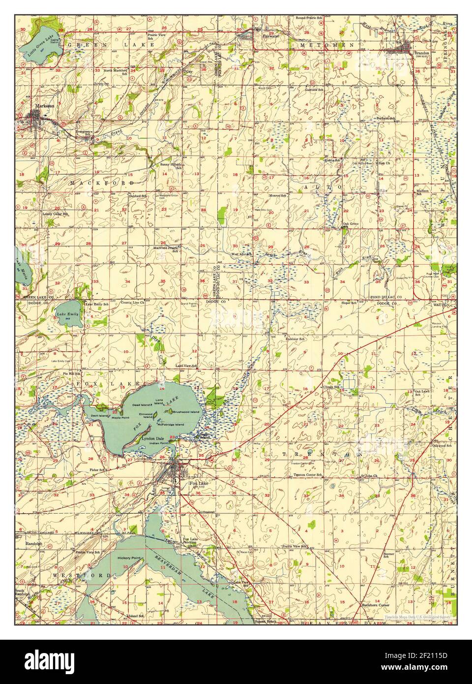 Map Of Fox Lake High Resolution Stock Photography and Images Alamy