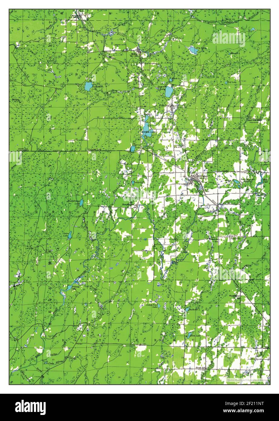 Map of glidden wisconsin hires stock photography and images Alamy