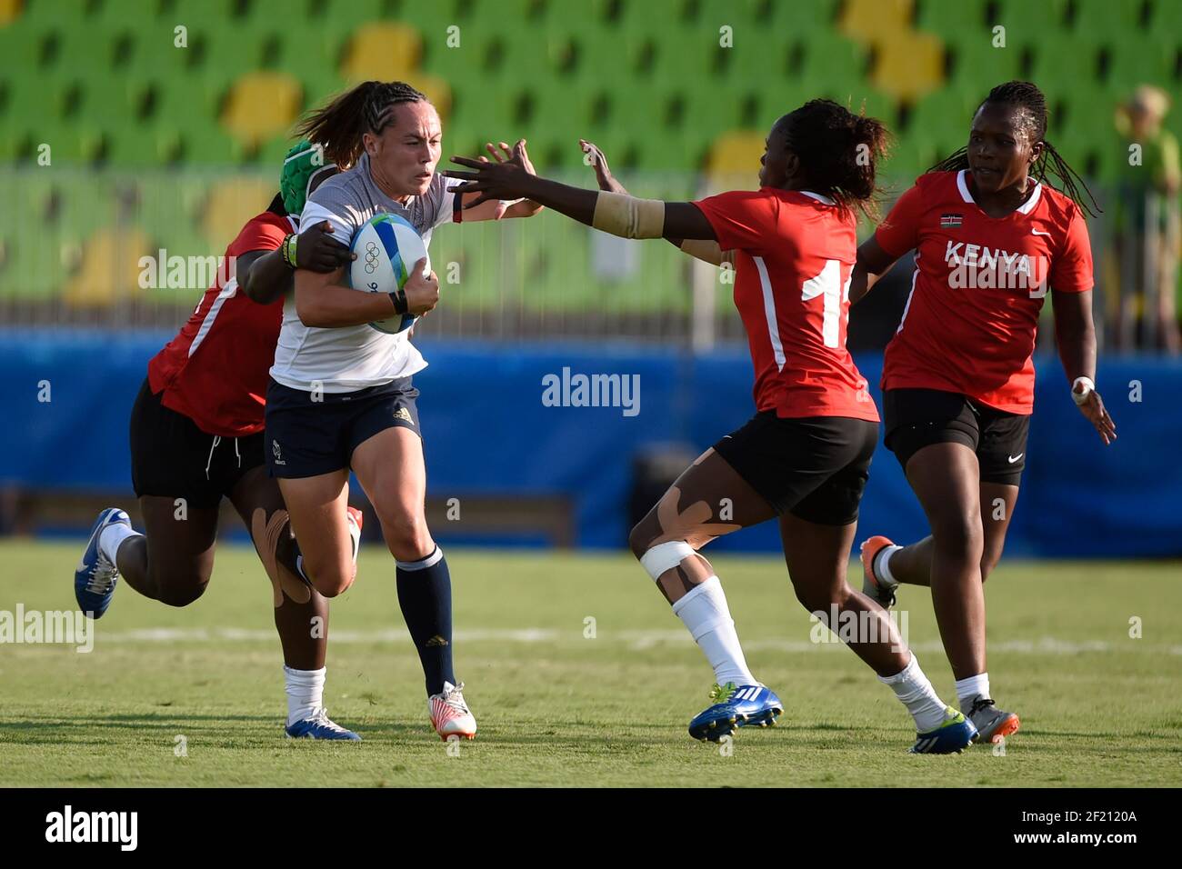 Jade Ruaa Rugby France's Jade Le Pesq Rugby Sevens Women's in action during the Olympic ...
