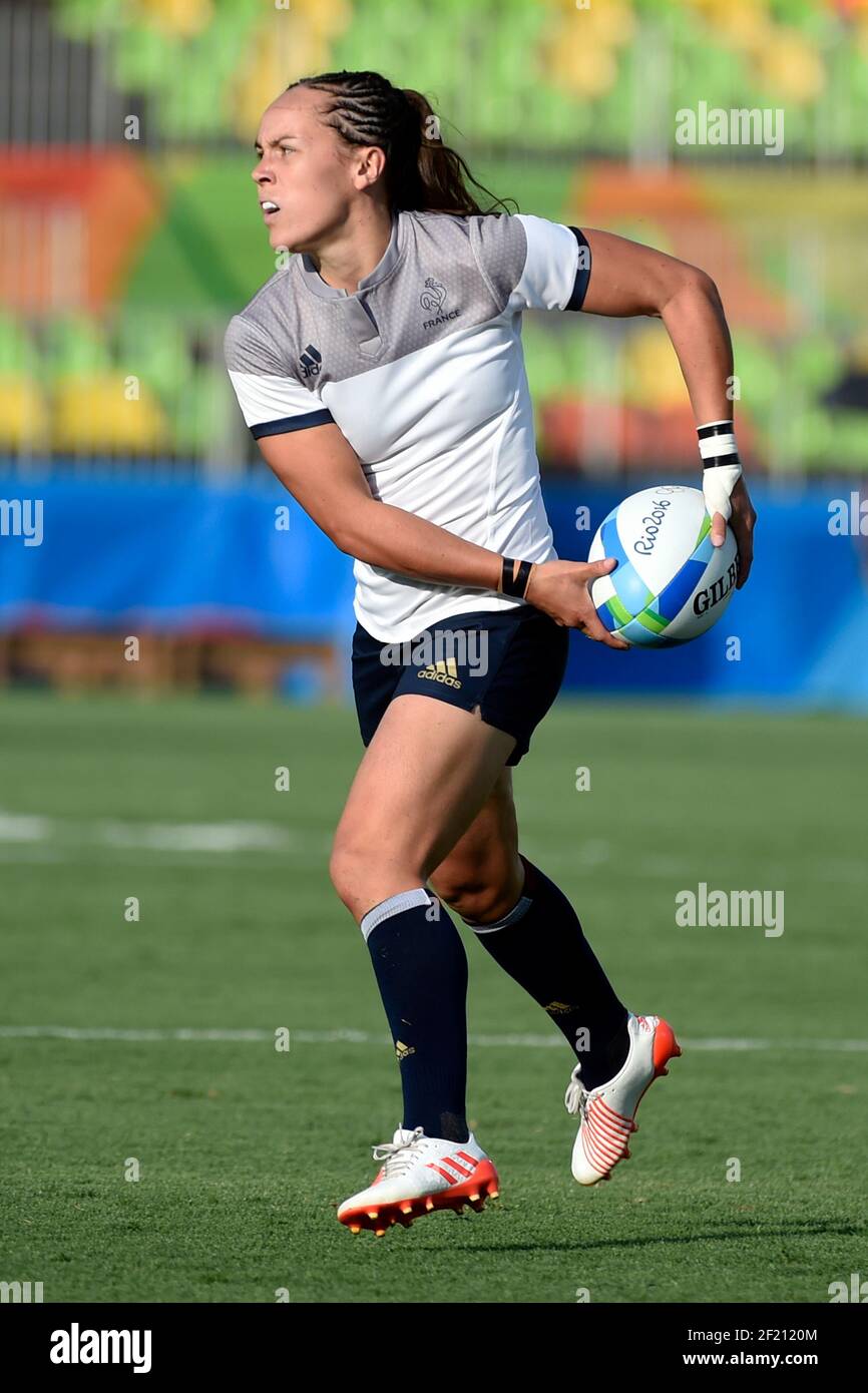 France's Jade Le Pesq Rugby Sevens Women's in action during the Olympic  Games RIO 2016, Rugby